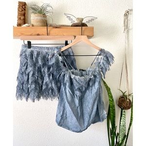 Queen & Pawn Top/Skirt set